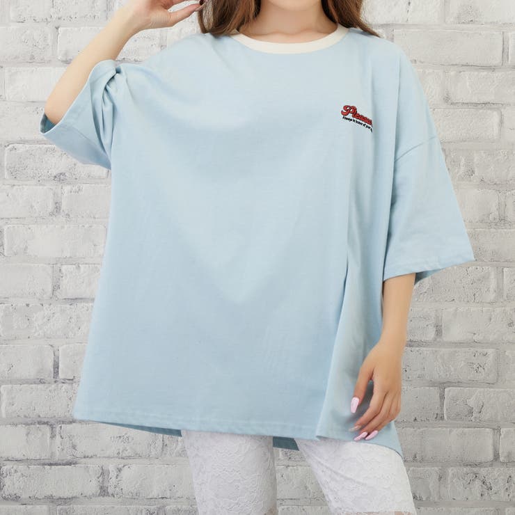 レトロ楕円ロゴプリントリンガービッグtシャツ レディースファッション 品番 Atyw Sevens セブンズ のレディース ファッション通販 Shoplist ショップリスト