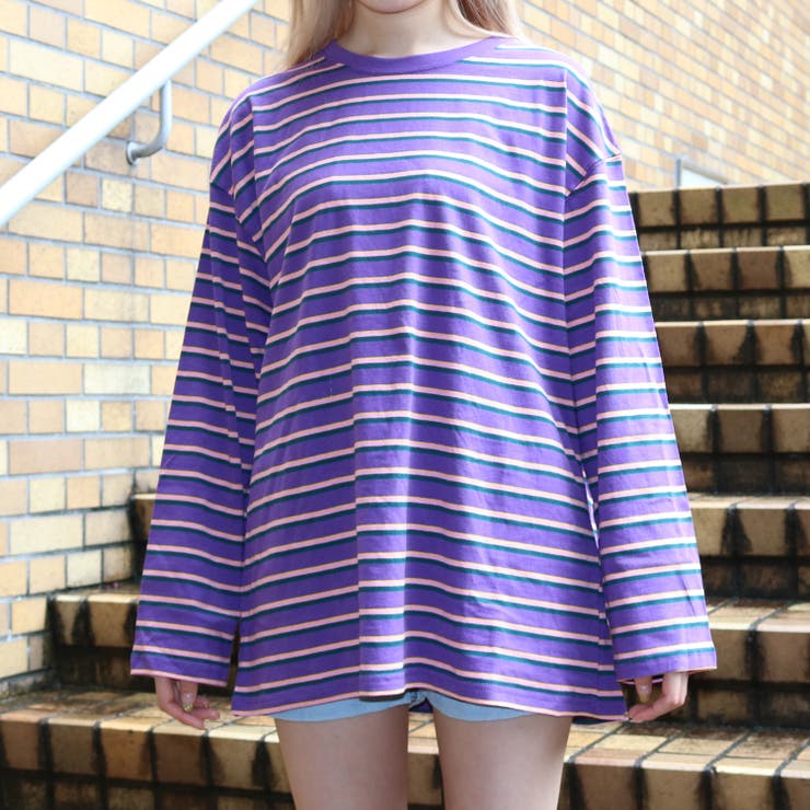 細マルチボーダーロングtシャツ レディースファッション 品番 Atyw Sevens セブンズ のレディース ファッション通販 Shoplist ショップリスト