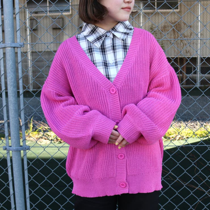 doublet オーバーサイズカーディガン S ピンク doublet オーバーサイズカーディガン S ピンク 【公式通販】