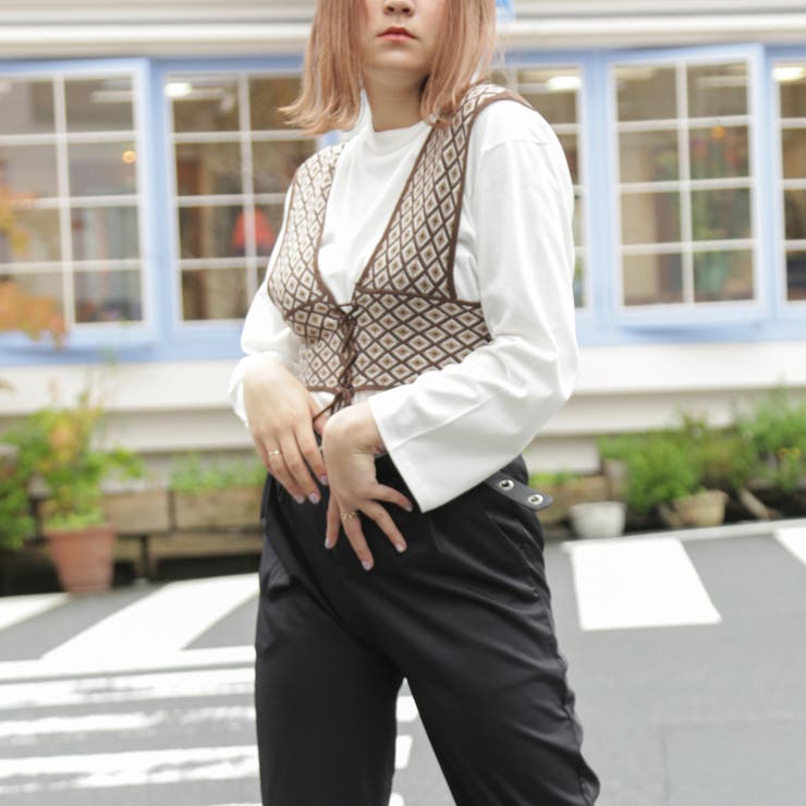 ジャガードビスチェ ロンteeセット レディースファッション 品番 Atyw Sevens セブンズ のレディース ファッション通販 Shoplist ショップリスト