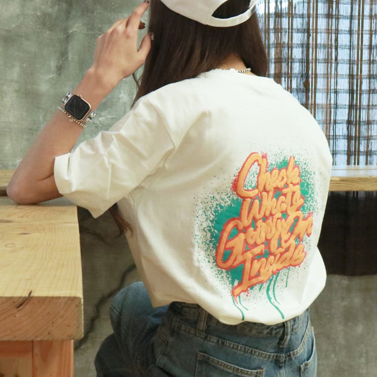 311793  スプレーグラフティロゴ発泡プリント天竺ビッグ半袖Tシャツ[品番：ATYW0001801]｜sevens（セブンズ）のレディースファッション通販｜SHOPLIST（ショップリスト）