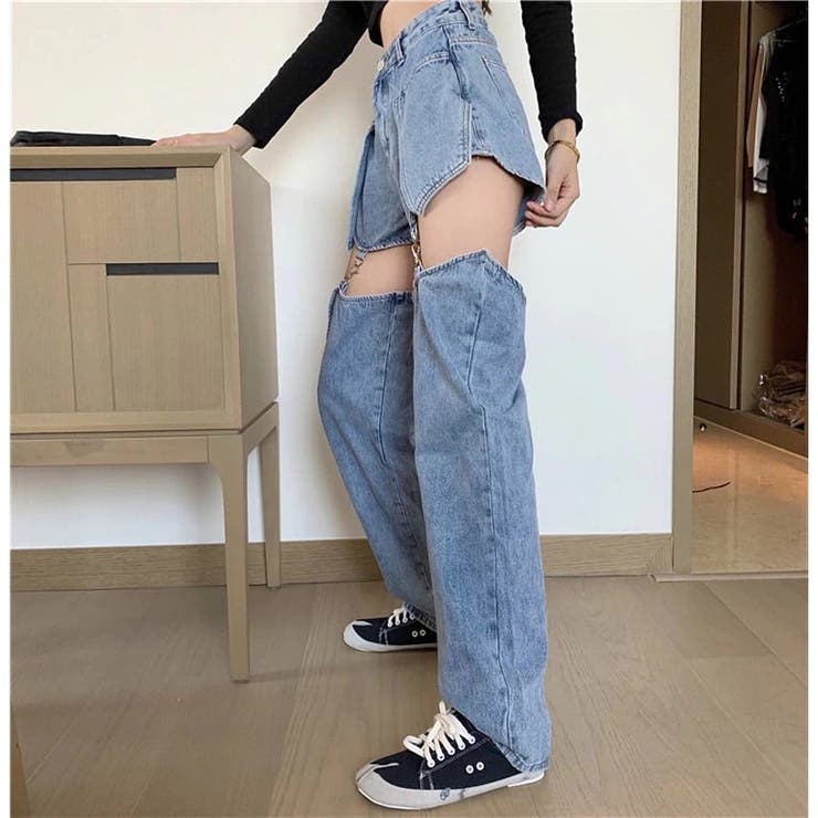 37189 2wayハーフセパレートデニムパンツ[品番：ATYW0001816