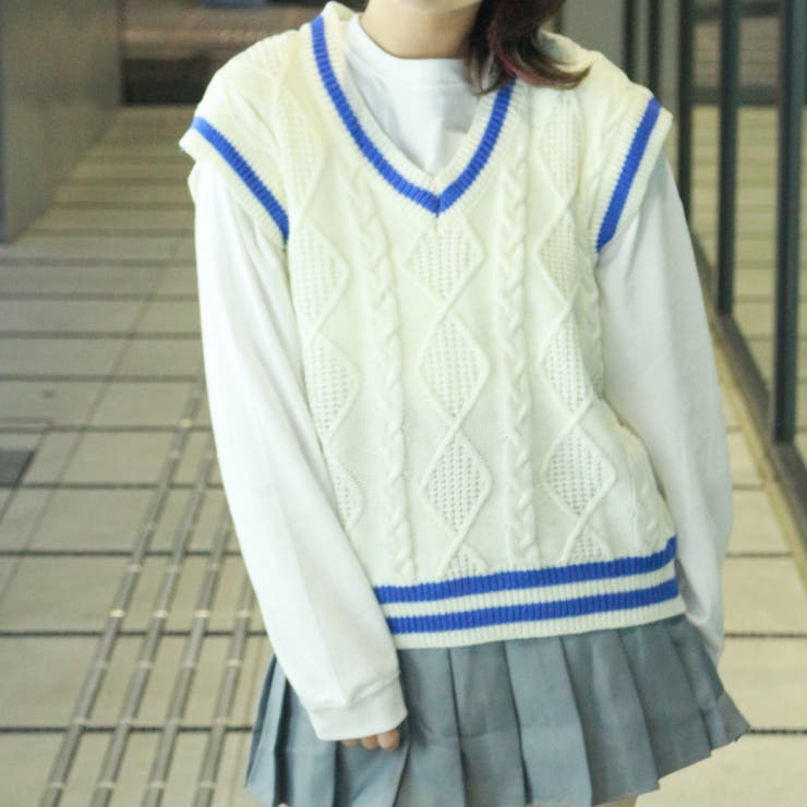 G ラインスクールニットベスト レディースファッション 品番 Atyw Sevens セブンズ の レディースファッション通販 Shoplist ショップリスト