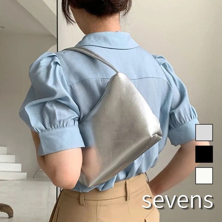 シンプルショルダーバッグ 韓国 ハンドバッグ | sevens | 詳細画像1 