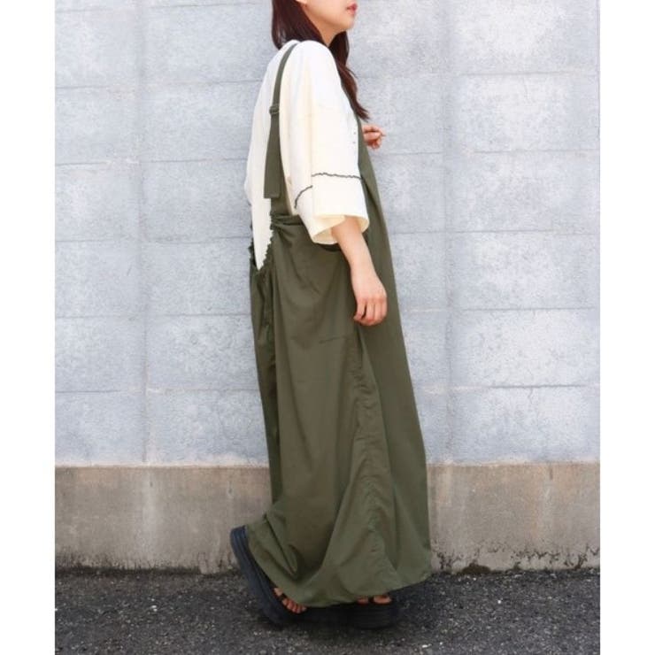 ミリタリーワンピース 大人カジュアル シンプル オーバーオール | sevens | 詳細画像5 