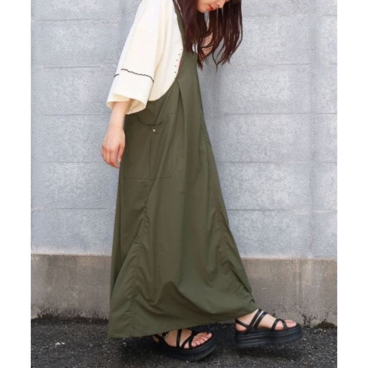 ミリタリーワンピース 大人カジュアル シンプル オーバーオール | sevens | 詳細画像6 