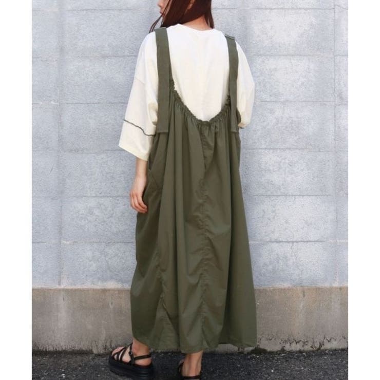 ミリタリーワンピース 大人カジュアル シンプル オーバーオール | sevens | 詳細画像8 
