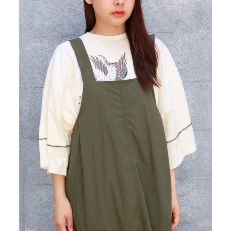 ミリタリーワンピース 大人カジュアル シンプル オーバーオール | sevens | 詳細画像10 