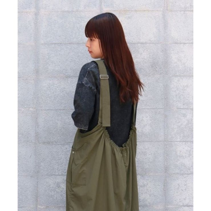 ミリタリーワンピース 大人カジュアル シンプル オーバーオール | sevens | 詳細画像12 