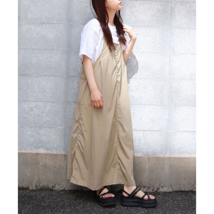 ベージュ | ミリタリーワンピース 大人カジュアル シンプル オーバーオール | sevens