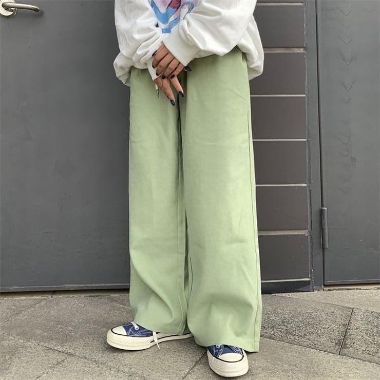 ワイド レッグ パンツ ルーズ メンズ 人気 2色 韓国 ルーズワイドカラーパンツ メンズライク 韓国 ストリート メンズ