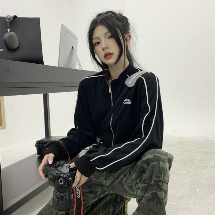 適当な価格 ZIPジャージトップス 韓国 ストリート[品番：ATYW0002078 トップス