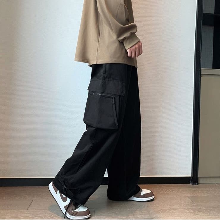 フレア ルーズ カーゴパンツ 2色 ミッドライズ 韓国 nr8159 セール】THROW OVER LOOSE CARGO PT オーバー ルーズ カーゴ