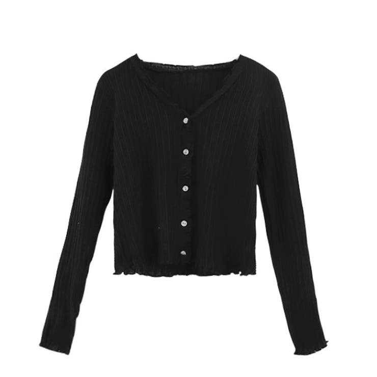 Lサイズ【期間限定♥】アウール　カーディガン　黒　¥7800↓ Vネック カーディガン 綿100％ 無地 S M L XL XXL ニット カーデ