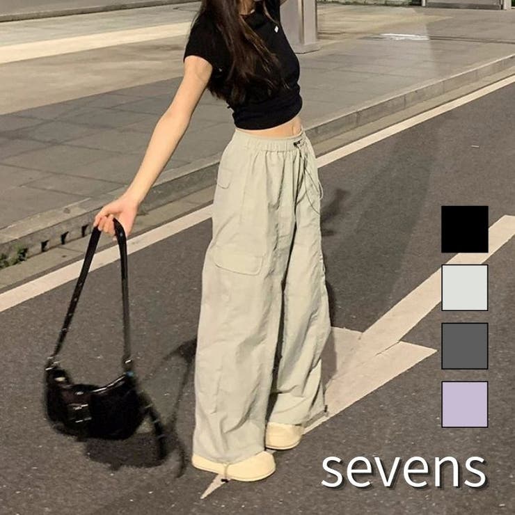 豪奢な 韓国 カーゴパンツ ストリート ワイドパンツ カジュアル パンツ