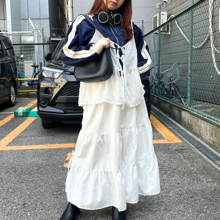 レースキャミソール レイヤード トレンド ガーリー 韓国 多系統[品番