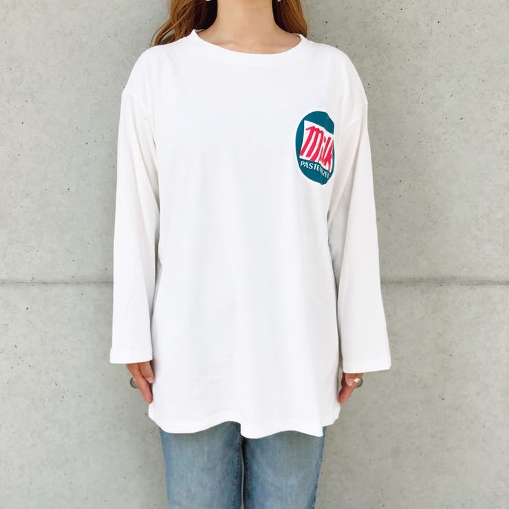 SSHEENA 売れ筋商品|||シーナ Tシャツ トップス レディース T-shirts White セール】メタル凹凸ロゴちびT（Tシャツ/カットソー）｜SHEENA