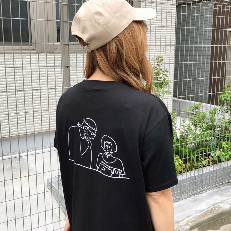 バックスケッチイラストプリントtシャツ 春 夏 品番 Shnw Sheena シーナ のレディースファッション通販 毎日送料無料 Shoplist ショップリスト