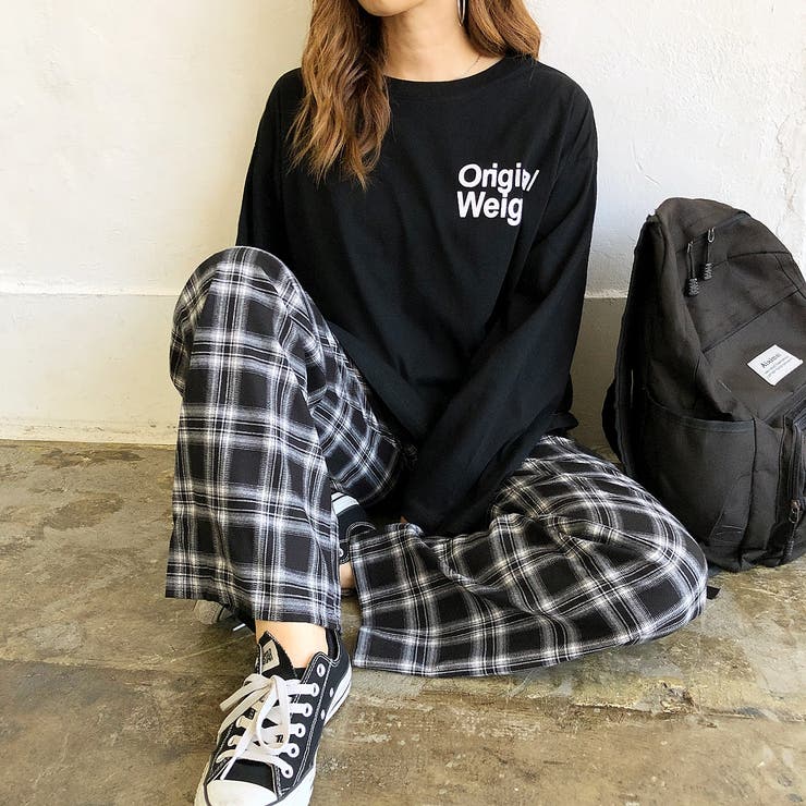 バックBIGロゴプリントルーズTシャツ ロンT 韓国 | SHEENA  | 詳細画像19 