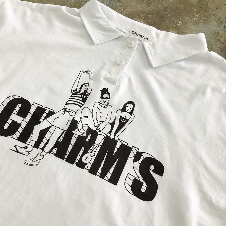 イラストプリントポロシャツ 春 夏 品番 Shnw Sheena シーナ のレディースファッション通販 Shoplist ショップリスト