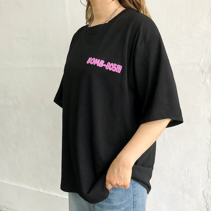 バックBOMBラビットTシャツ 春 夏