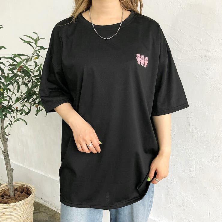 sister princess ファンクラブ Tシャツ バッグ ジャケット ガールイラストバックプリント半袖Tシャツ(80cm ラベンダー