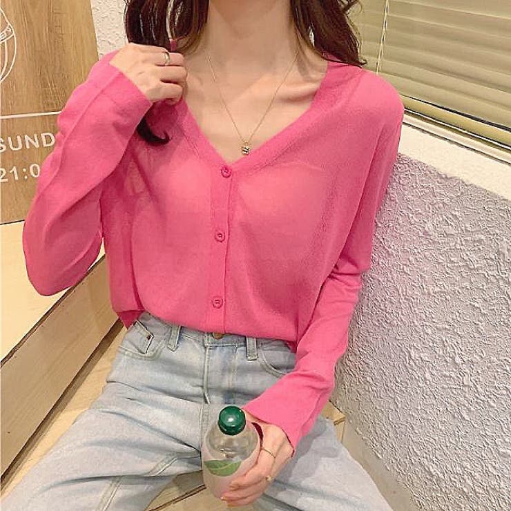 クロップド丈サマーニットカーディガン 夏 韓国ファッション | SHEENA  | 詳細画像25 