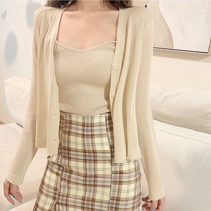 クロップド丈サマーニットカーディガン 夏 韓国ファッション | SHEENA  | 詳細画像31 