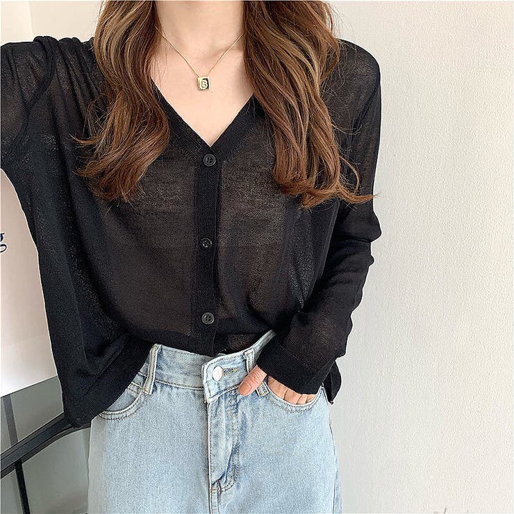 クロップド丈サマーニットカーディガン 夏 韓国ファッション | SHEENA  | 詳細画像33 