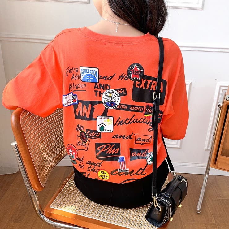 MIXロゴバックプリントルーズTシャツ 春 夏 | SHEENA  | 詳細画像22 