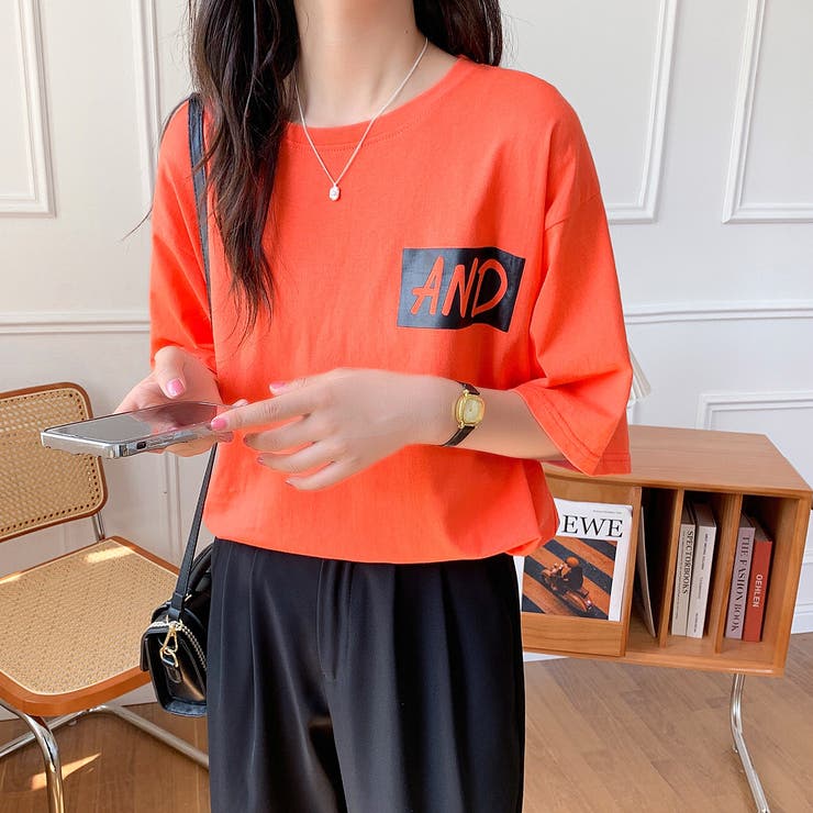 MIXロゴバックプリントルーズTシャツ 春 夏 | SHEENA  | 詳細画像25 