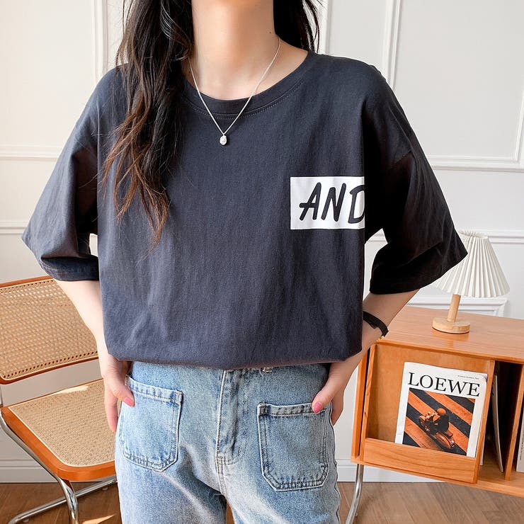 MIXロゴバックプリントルーズTシャツ 春 夏 | SHEENA  | 詳細画像31 