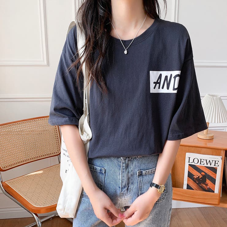 MIXロゴバックプリントルーズTシャツ 春 夏 | SHEENA  | 詳細画像34 