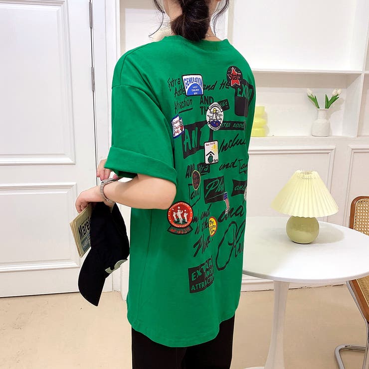 MIXロゴバックプリントルーズTシャツ 春 夏 | SHEENA  | 詳細画像40 