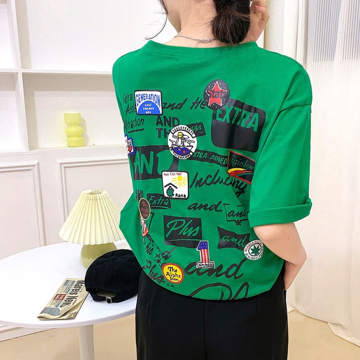 MIXロゴバックプリントルーズTシャツ 春 夏 | SHEENA  | 詳細画像42 