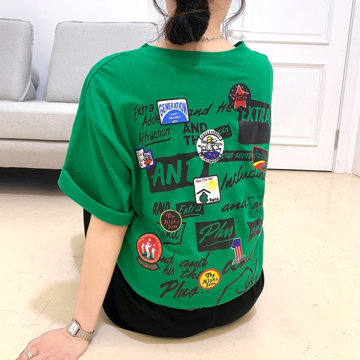 MIXロゴバックプリントルーズTシャツ 春 夏 | SHEENA  | 詳細画像44 
