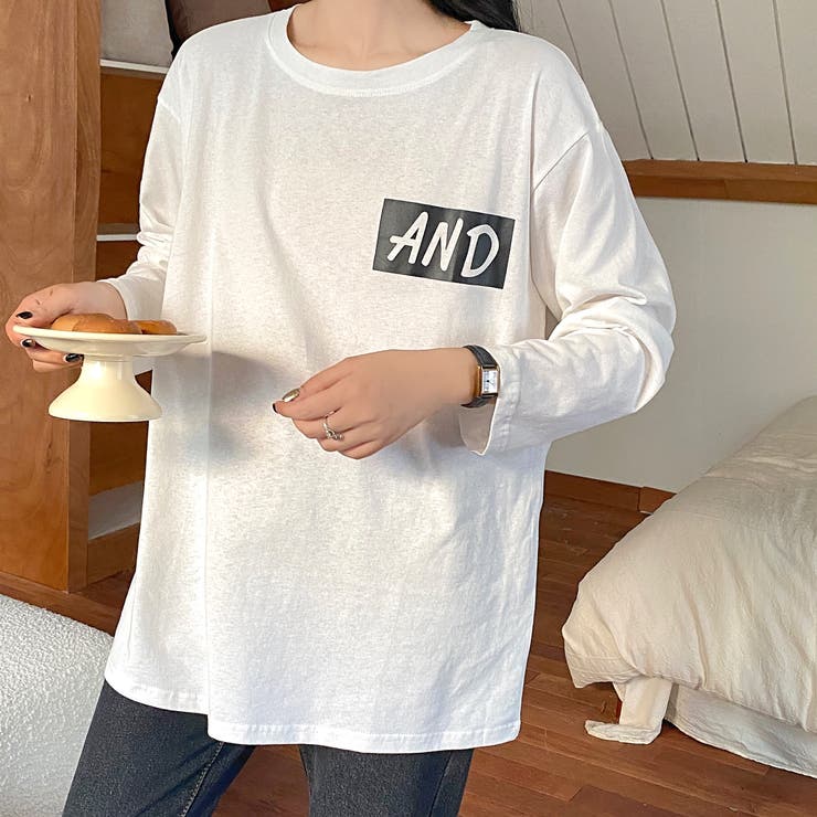 MIXロゴバックプリントルーズTシャツ 春 夏[品番：SHNW0007211