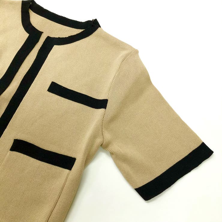 バイカラー半袖サマーニットアンサンブル 夏 韓国 | SHEENA  | 詳細画像24 