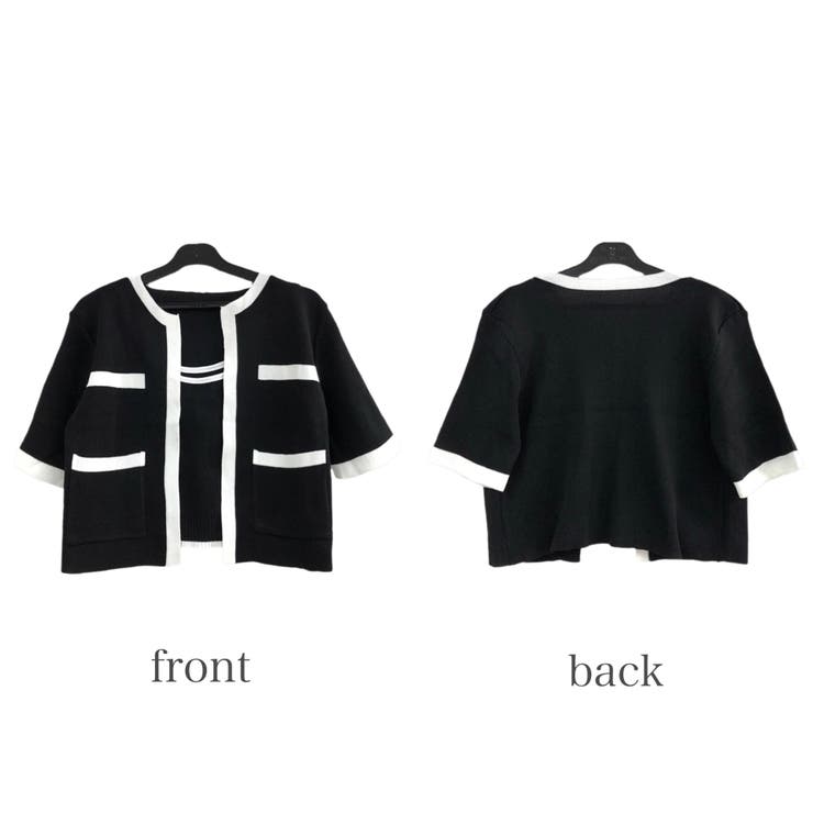 バイカラー半袖サマーニットアンサンブル 夏 韓国 | SHEENA  | 詳細画像28 