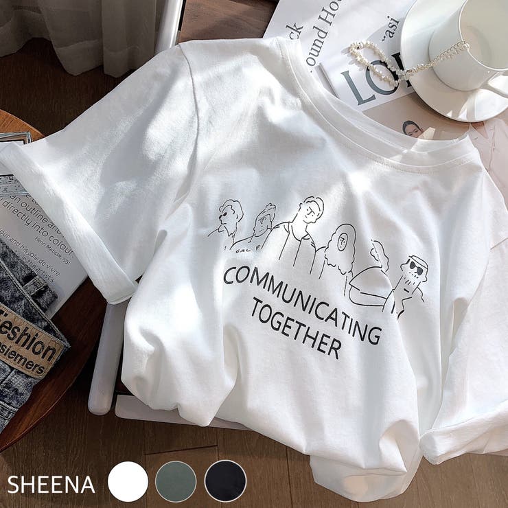 イラストプリントtシャツ 夏 韓国 品番 Shnw Sheena シーナ のレディースファッション通販 毎日送料無料 Shoplist ショップリスト