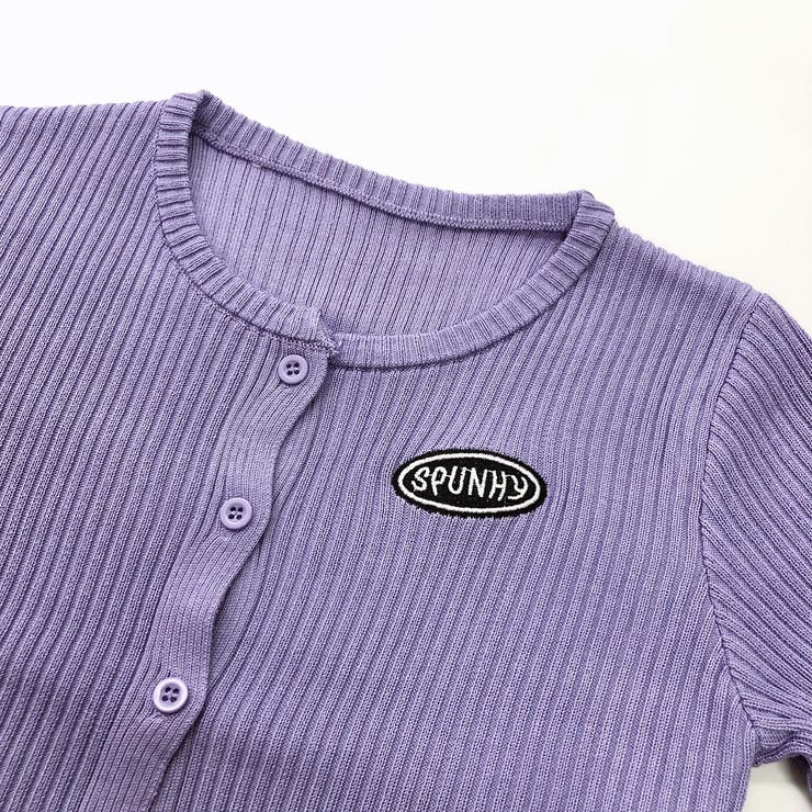 刺しゅうロゴクロップドリブニットカーディガン 秋 冬 | SHEENA  | 詳細画像26 