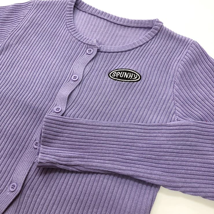 刺しゅうロゴクロップドリブニットカーディガン 秋 冬 | SHEENA  | 詳細画像27 