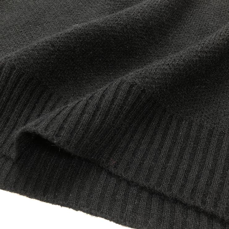 アーガイル柄もちもちニットトップス 秋 冬[品番：SHNW0008414