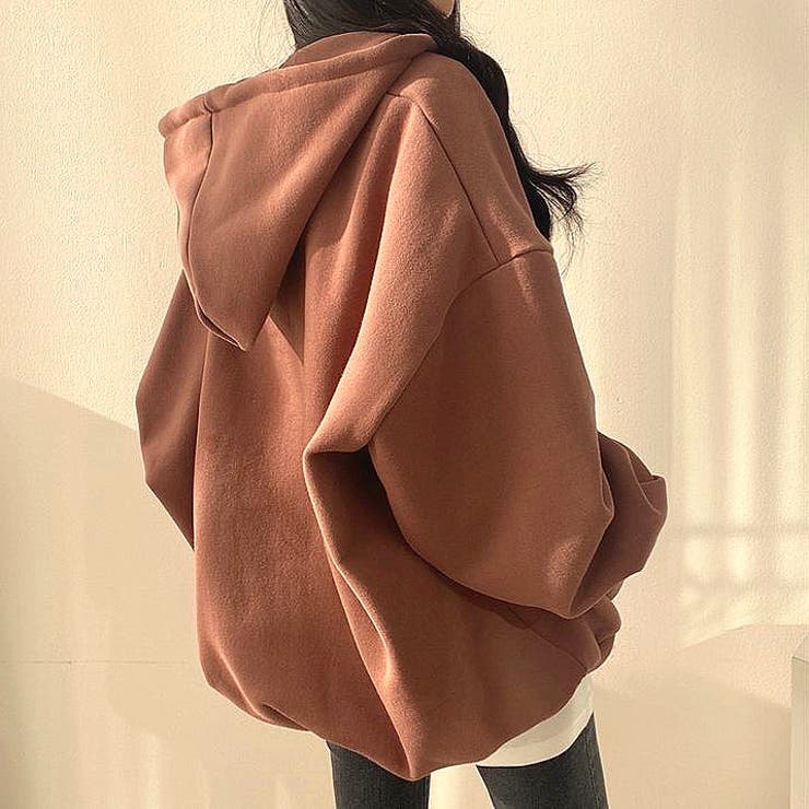 裏起毛ボリュームスリーブハーフジップトップス 秋 冬 | SHEENA  | 詳細画像19 