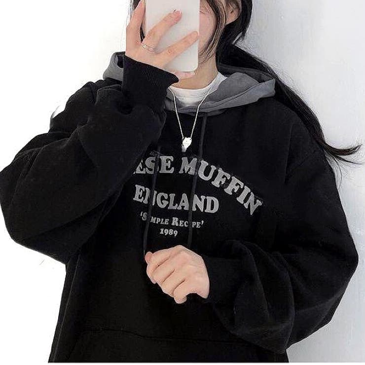 アーチロゴ配色パーカー 秋 冬 | SHEENA  | 詳細画像4 