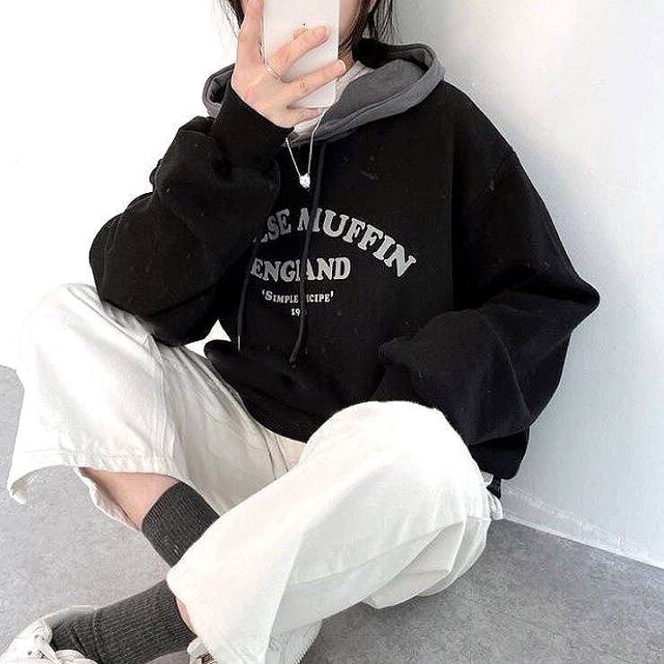 アーチロゴ配色パーカー 秋 冬 | SHEENA  | 詳細画像5 