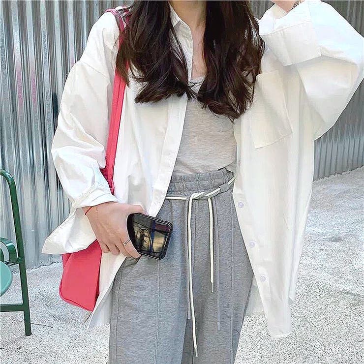 オーバーサイズベーシックシャツ 春 夏[品番:SHNW0008859 オーバーサイズベーシックシャツ 春 夏[品番:SHNW0008859