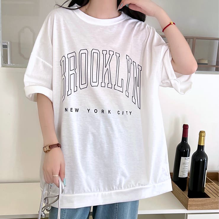 BROOKLYNプリントオーバーＴシャツ 春 夏 | SHEENA  | 詳細画像19 