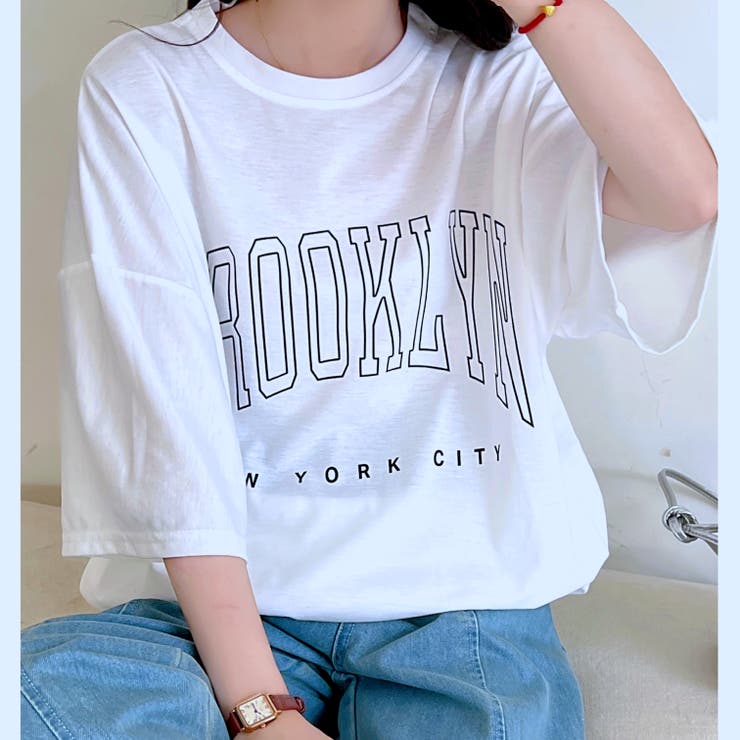 BROOKLYNプリントオーバーＴシャツ 春 夏 | SHEENA  | 詳細画像25 