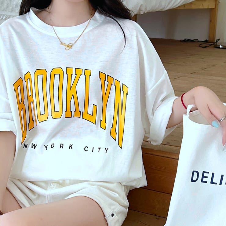 BROOKLYNプリントオーバーＴシャツ 春 夏 | SHEENA  | 詳細画像30 